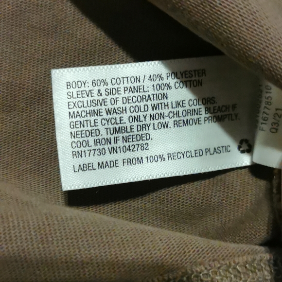 WILD FABLE Men's Small light brown long sleeved shirt waffle tan beige - Picture 8 of 11